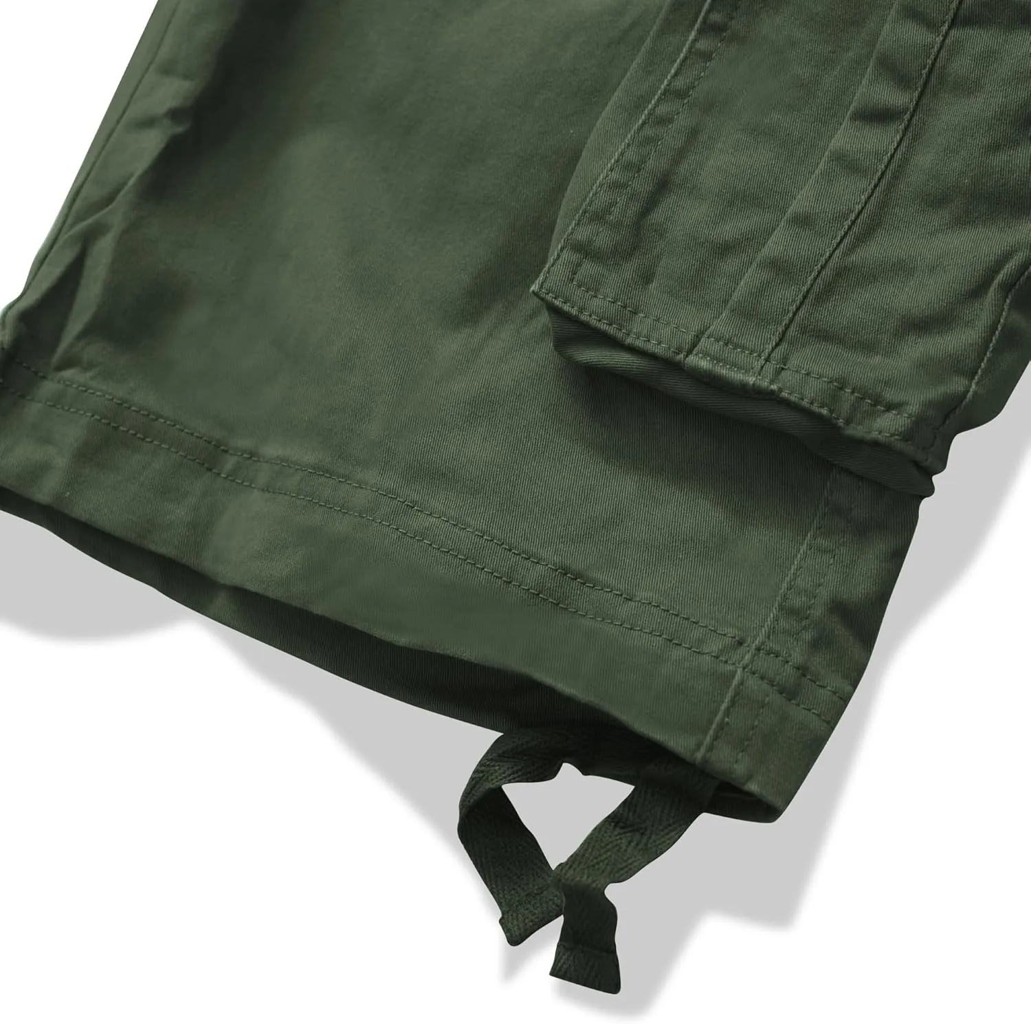 AKARMY Men's Camo Cargo Shorts Outdoor Multi-Pocket Cotton Casual Shorts with No Belt