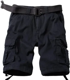 AKARMY Men's Camo Cargo Shorts Outdoor Multi-Pocket Cotton Casual Shorts with No Belt