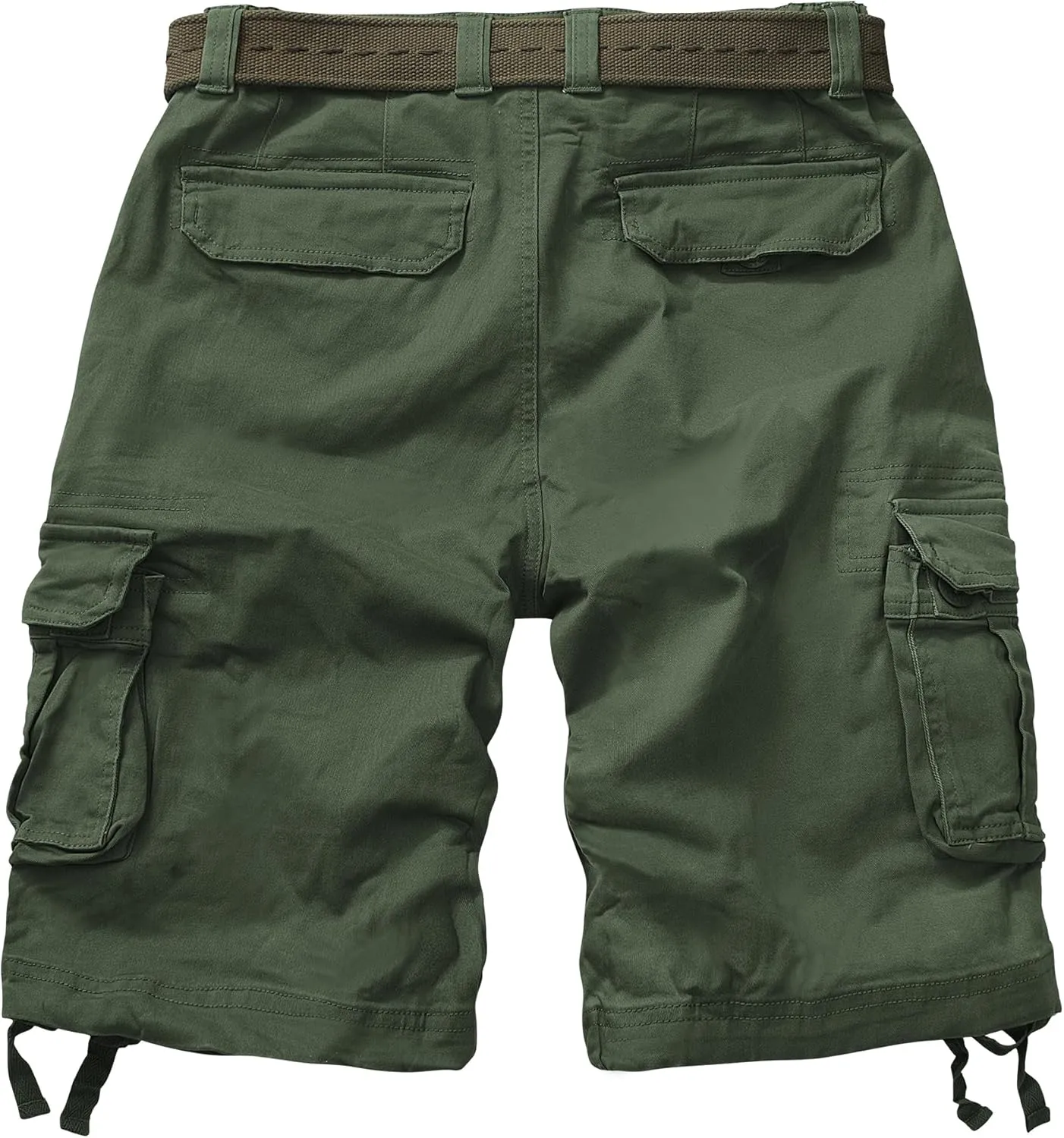 AKARMY Men's Camo Cargo Shorts Outdoor Multi-Pocket Cotton Casual Shorts with No Belt