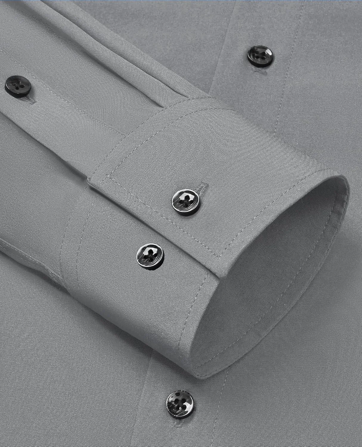 Alimens & Gentle Mens Dress Shirts Stretch Long Sleeve Formal Business Wedding Button Down Shirt Wrinkle Free