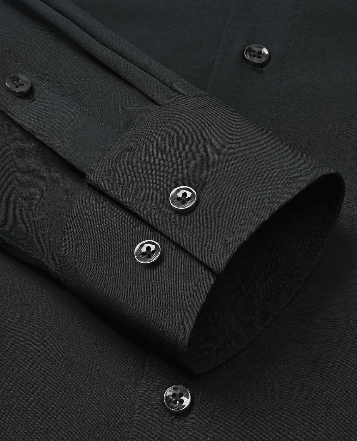 Alimens & Gentle Mens Dress Shirts Stretch Long Sleeve Formal Business Wedding Button Down Shirt Wrinkle Free