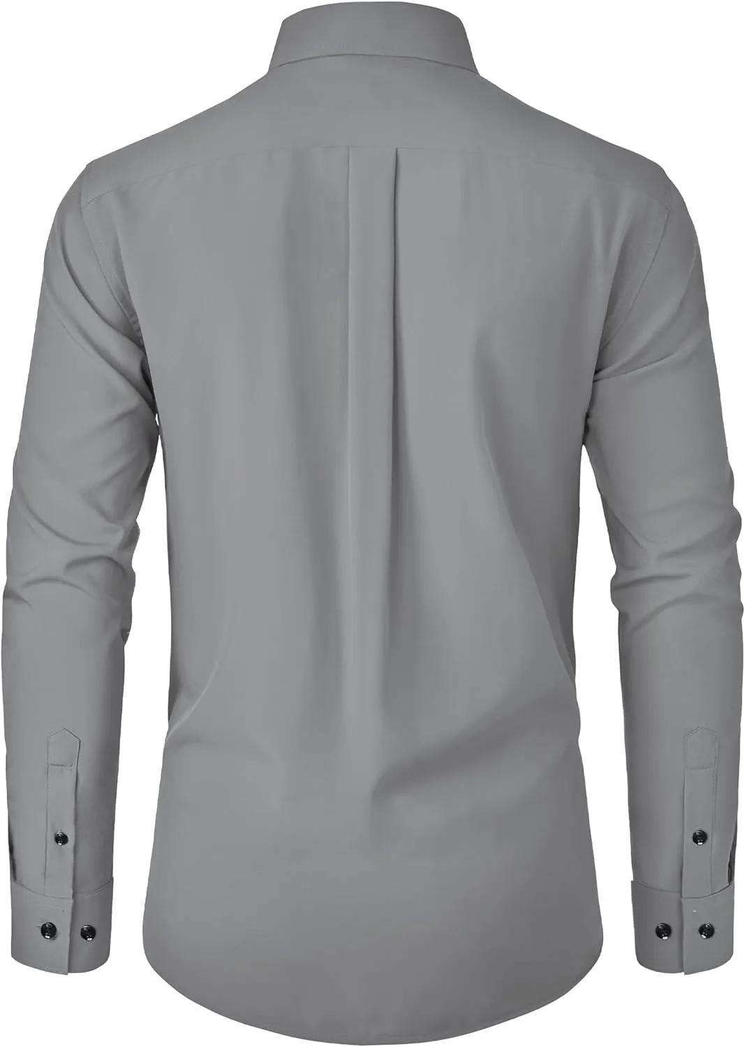 Alimens & Gentle Mens Dress Shirts Stretch Long Sleeve Formal Business Wedding Button Down Shirt Wrinkle Free