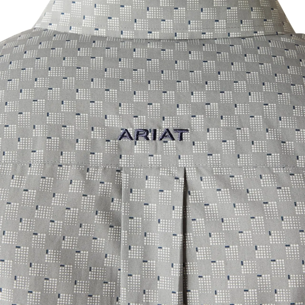 ARIAT Mens Grey Wrinkle Free Obert Short Sleeve Shirt
