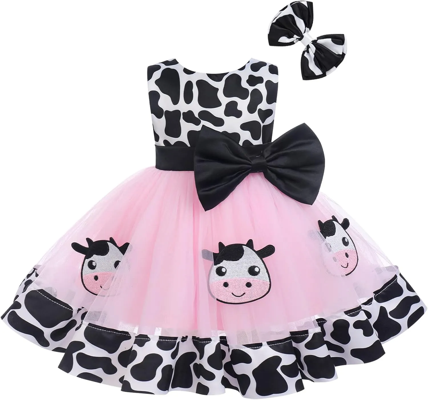 Baby Girl Princess Dress Cake Smash Birthday Tutu Dress Headband Baptism Clothes Set for Cake Smash Photo Shoot