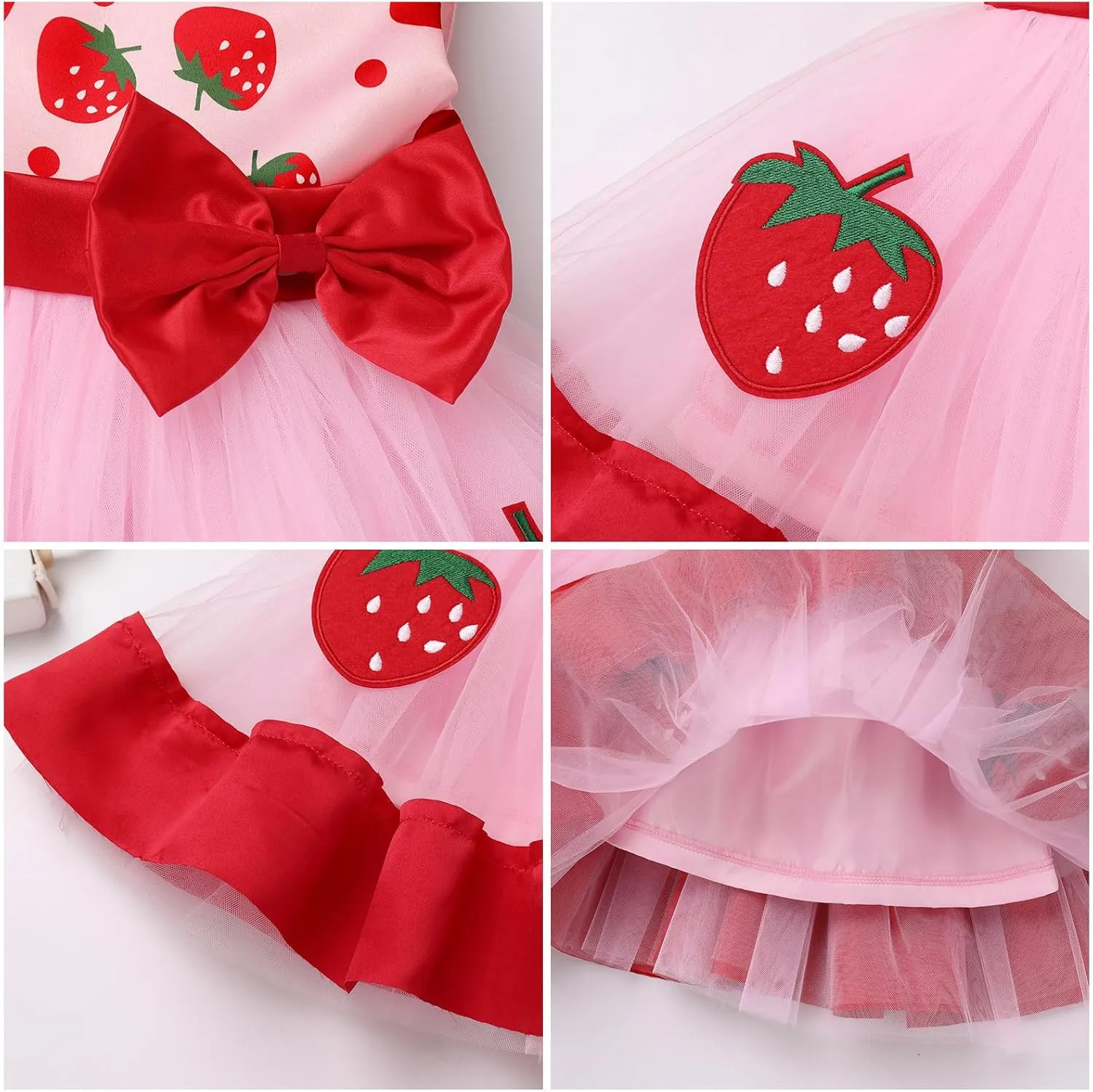 Baby Girl Princess Dress Cake Smash Birthday Tutu Dress Headband Baptism Clothes Set for Cake Smash Photo Shoot