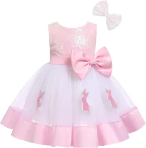 Baby Girl Princess Dress Cake Smash Birthday Tutu Dress Headband Baptism Clothes Set for Cake Smash Photo Shoot