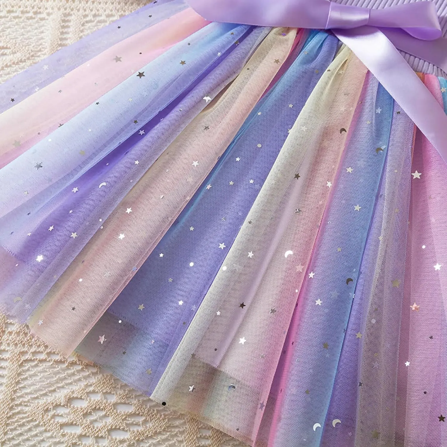 Balatele Toddler Baby Girl Tulle Dress Summer Sleeveless Embroidery Sequin Princess Birthday Party Tutu Dress