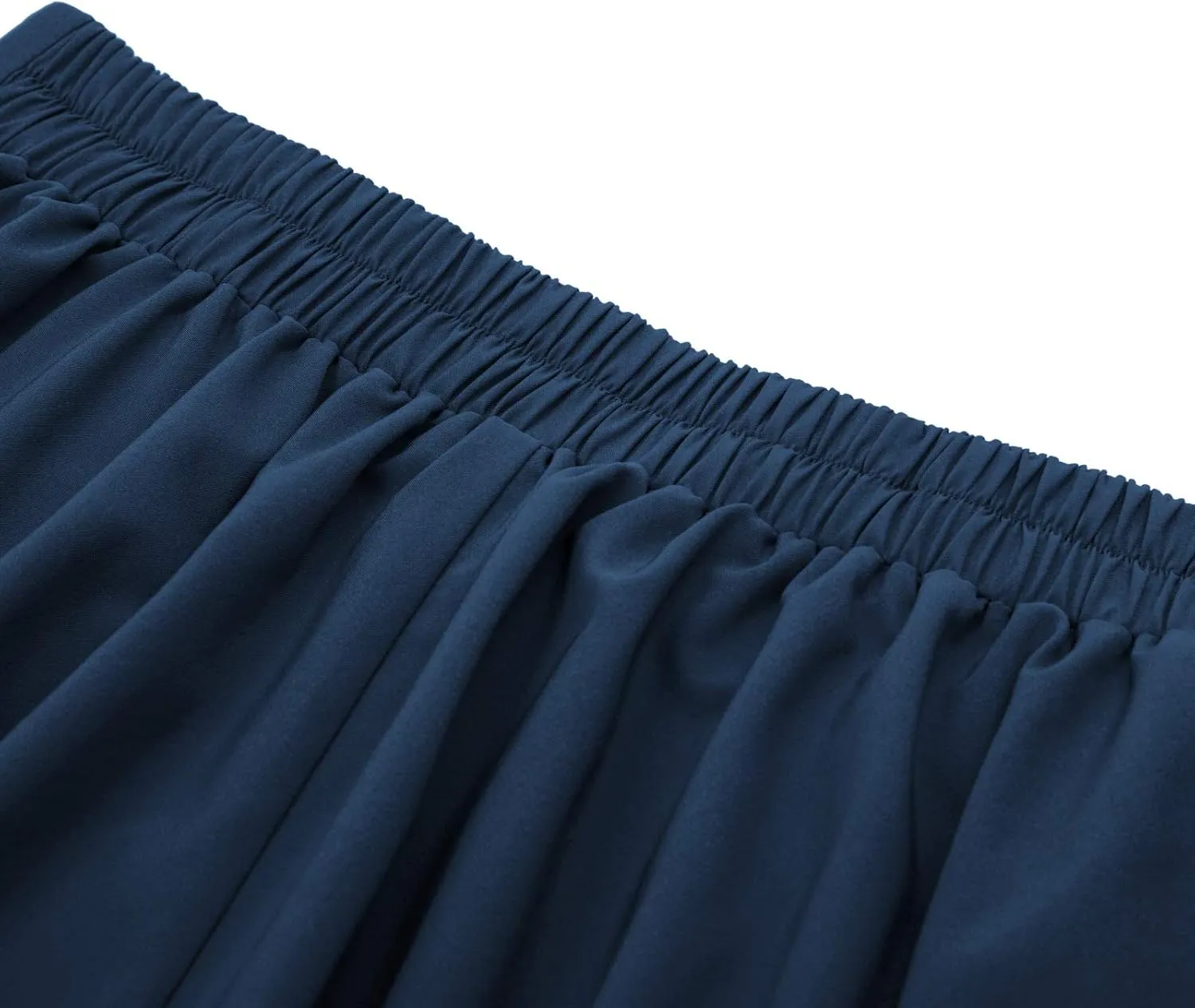 Belle Poque Women's Vintage High Waist Pleated Midi A-Line Skirt with Pockets
