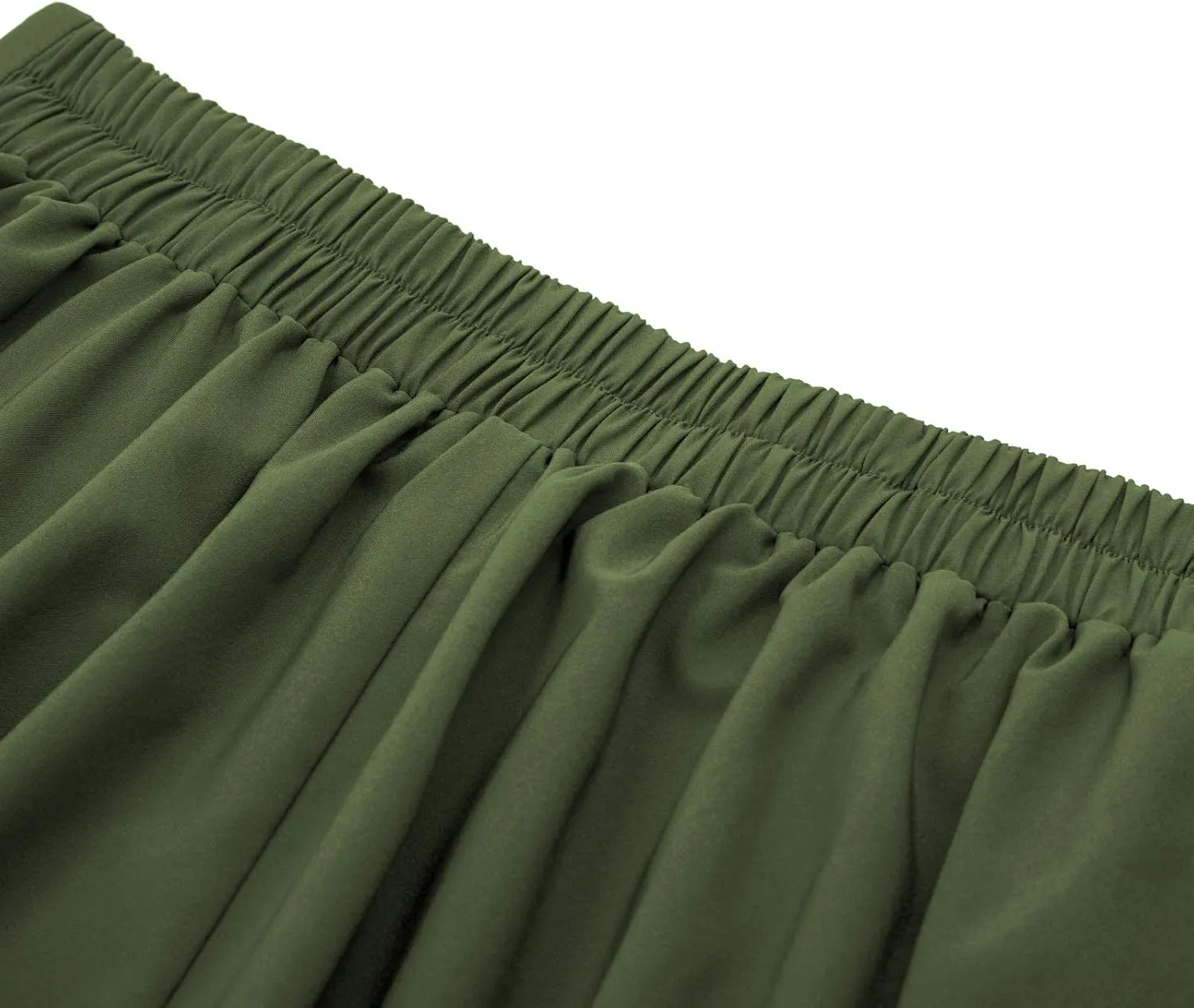 Belle Poque Women's Vintage High Waist Pleated Midi A-Line Skirt with Pockets