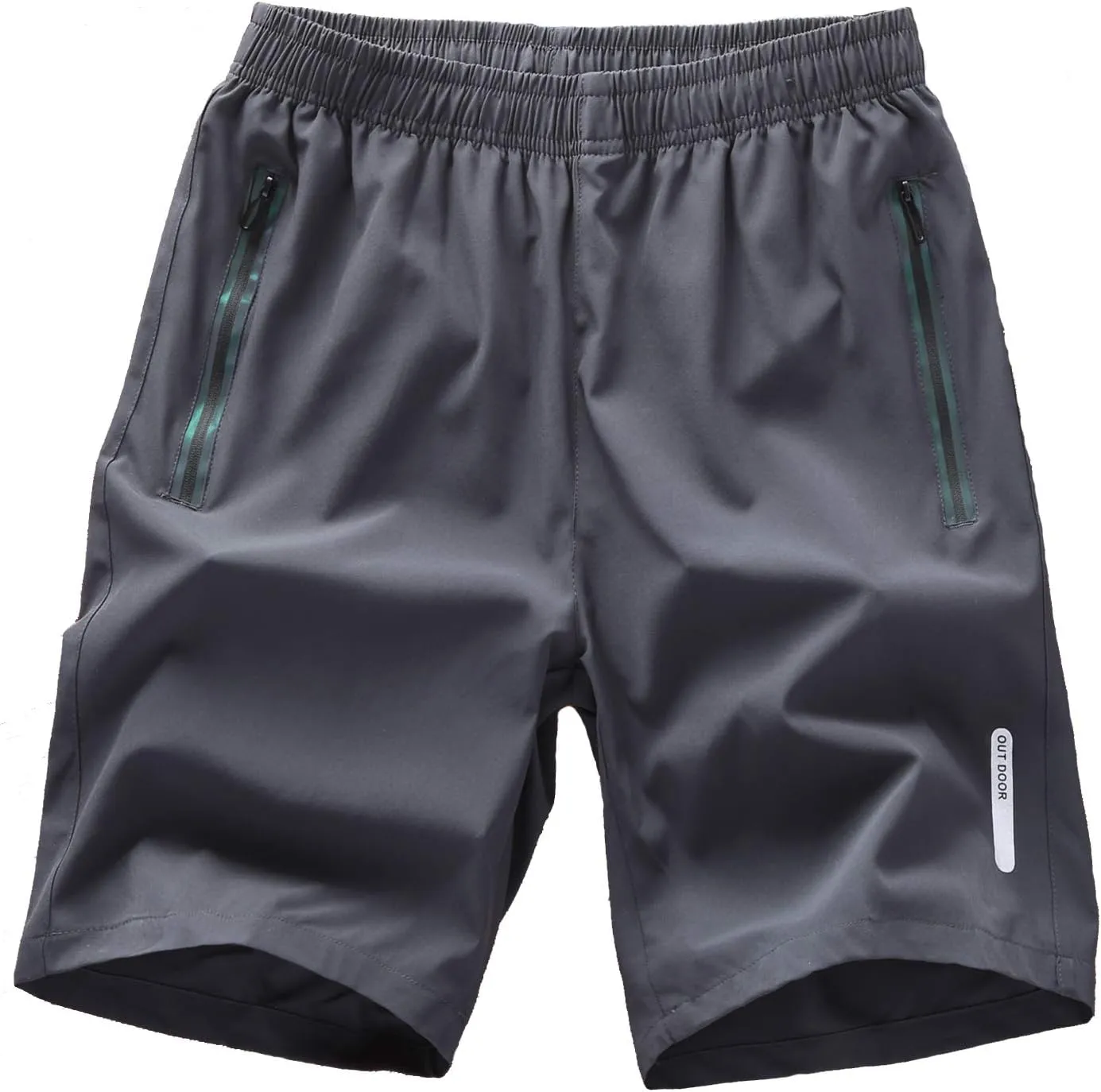 Bmuy Women’s Loose-fit Quick Dry Lightweight Workout Training Sports Shorts Zipper Pocket