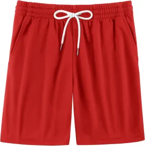 Boys Athletic Shorts Breathable Basketball Sports Shorts Quick Dry Mesh Soccer Running Active Shorts