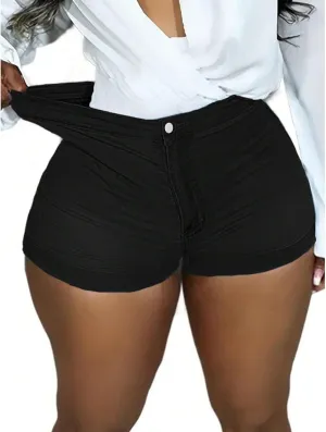Butt Lifting Jean Shorts Womens Stretchy High Waisted Denim Jegging Shorts Slim Fit Y2k Jorts Short Jeans with Pockets