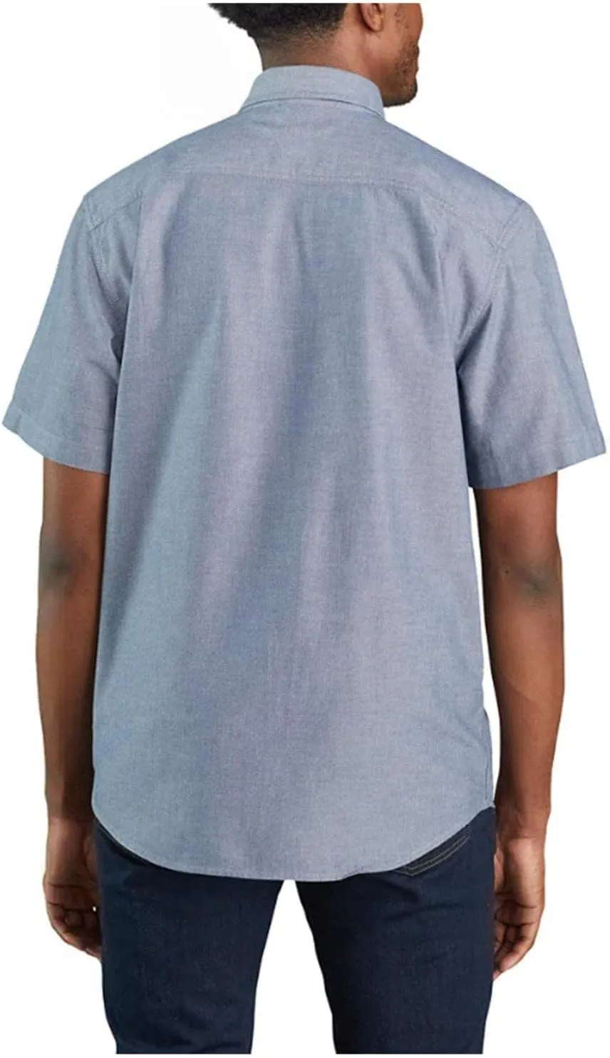 Carhartt Men's Loose Fit Midweight Chambray Short Sleeve Shirt