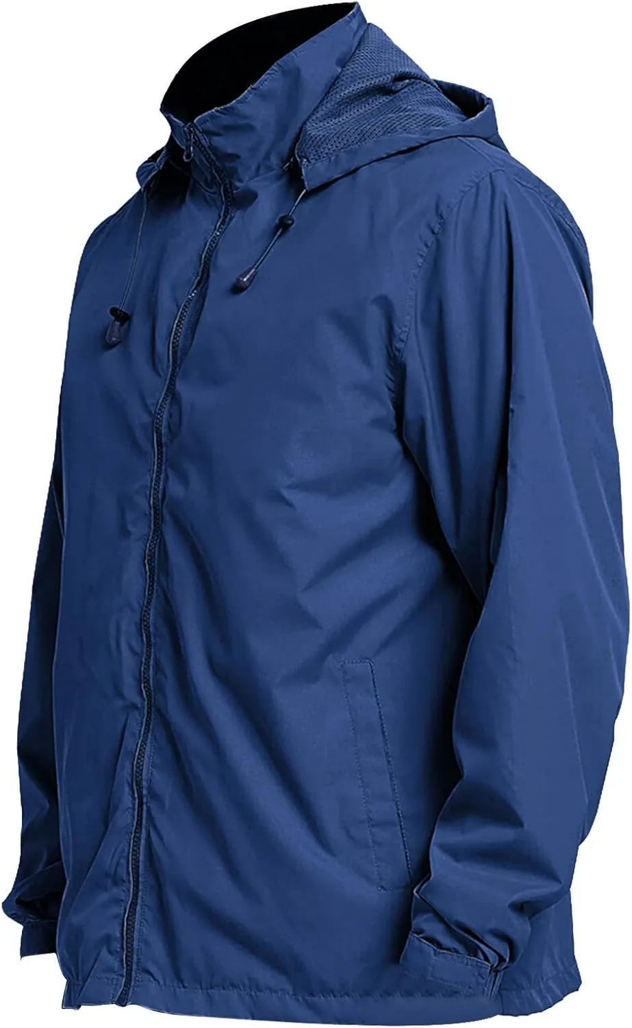 Casual Jacket for Men Lightweight Softshell Jacket Windbreak Waterproof Raincoat Travel Hiking Coat with Removable Hood