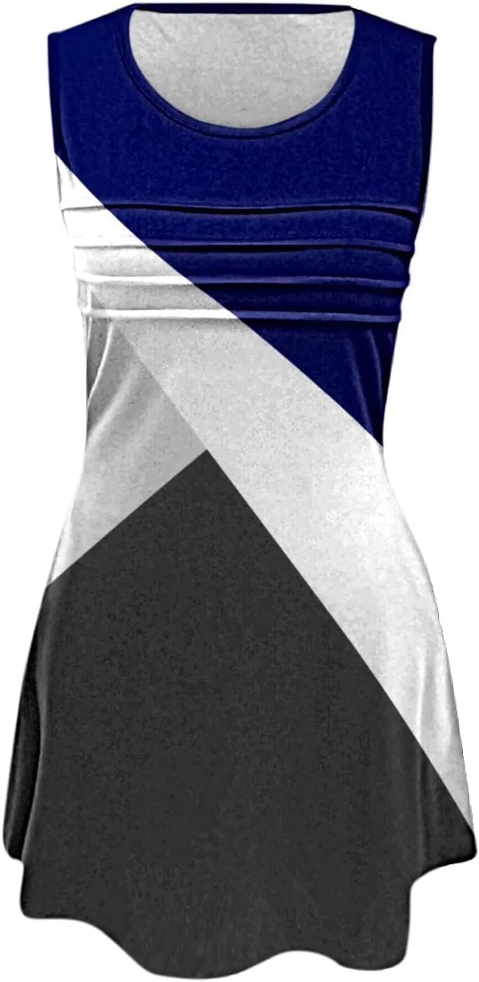 Casual Summer Dress Womens with Pockets Summer Casual Tank Dress Sleeveless Midi Beach Dress Cotton Sundresses