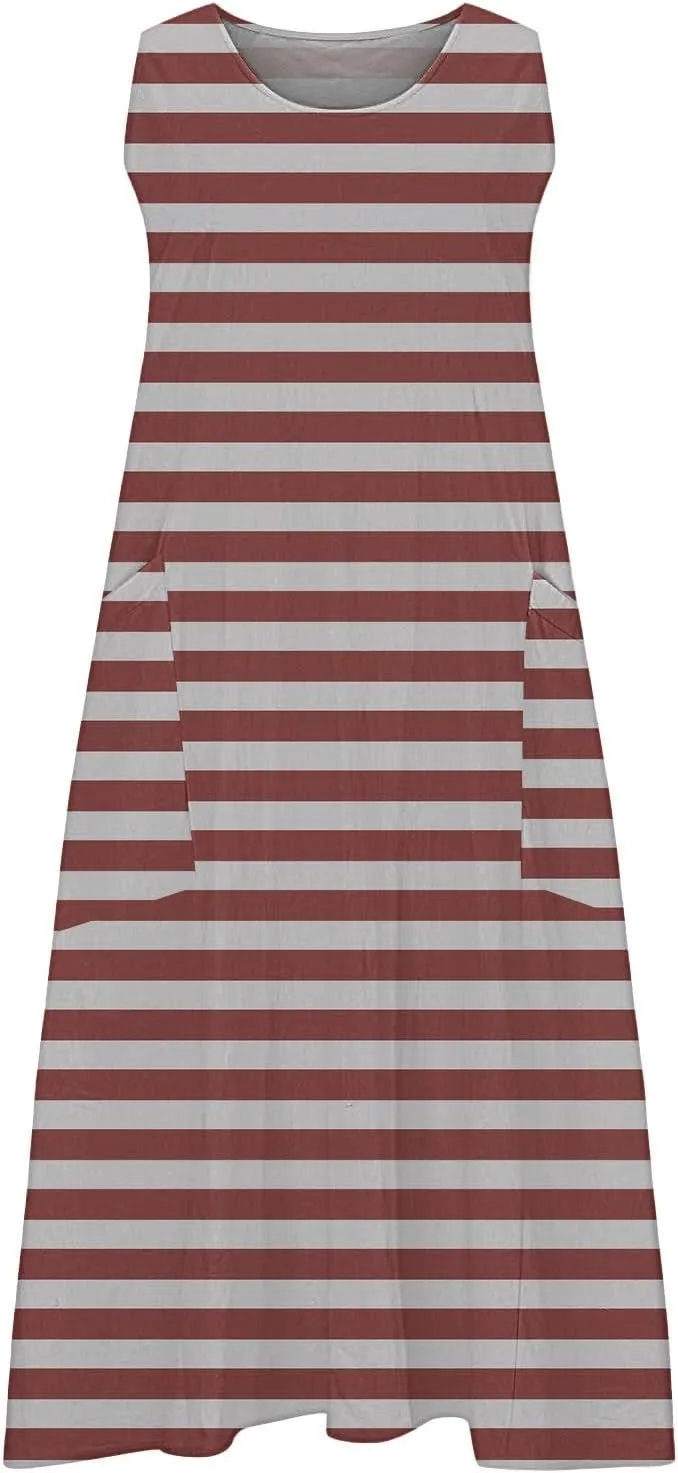 Casual Summer Dresses for Women Summer Dresses for Women Plus Size Beach Dress Casual Sundresses Sexy Sleeveless