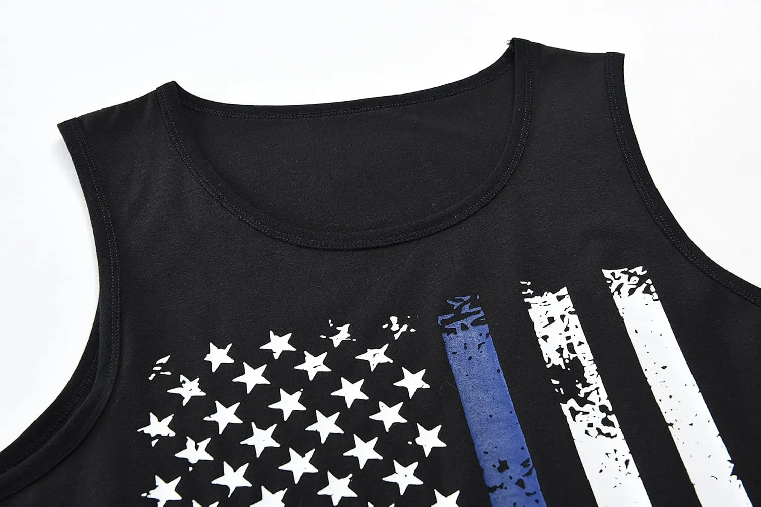 CM-Kid Men's Casual American Flag Tank Tops 4th July Independence Day USA Flag Sleeveless T-Shirt Gym Workout Patriotic Tees