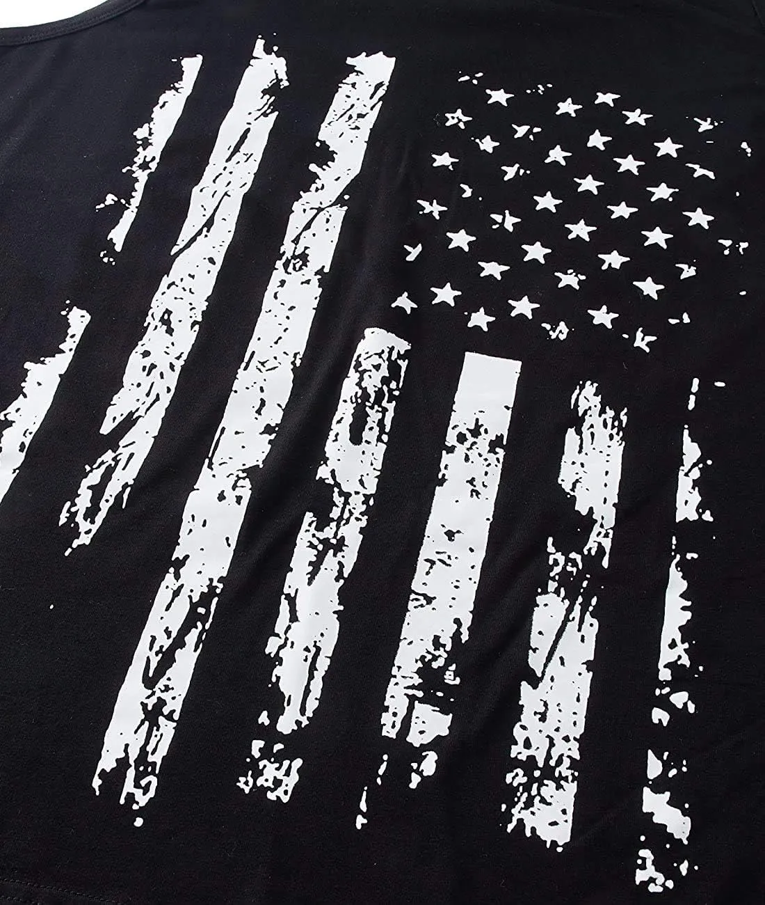CM-Kid Men's Casual American Flag Tank Tops 4th July Independence Day USA Flag Sleeveless T-Shirt Gym Workout Patriotic Tees