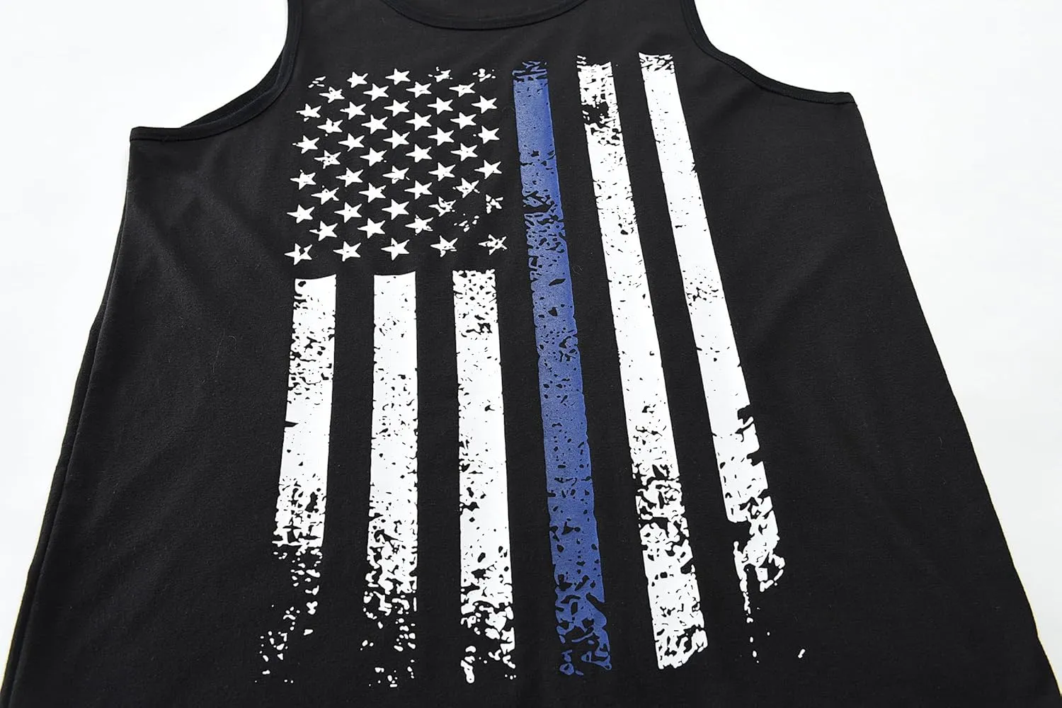 CM-Kid Men's Casual American Flag Tank Tops 4th July Independence Day USA Flag Sleeveless T-Shirt Gym Workout Patriotic Tees