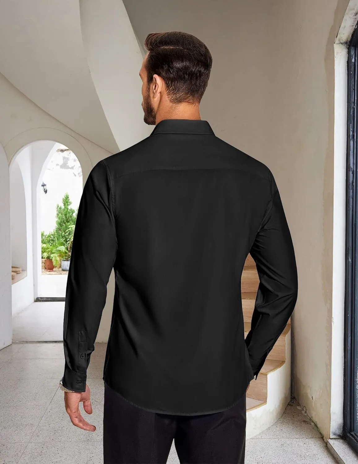 COOFANDY Men's Dress Shirts Long Sleeve Button Up Shirts Formal Business Shirt