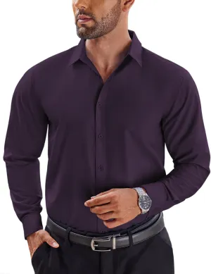 COOFANDY Men's Dress Shirts Long Sleeve Button Up Shirts Formal Business Shirt