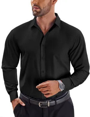 COOFANDY Men's Dress Shirts Long Sleeve Button Up Shirts Formal Business Shirt