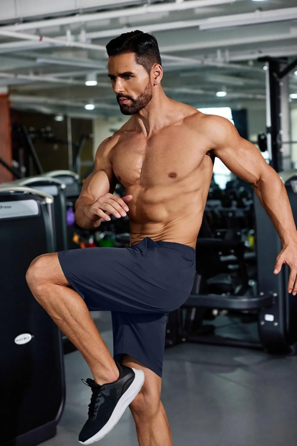 COOFANDY Men's Running Athletic Shorts 9" Gym Workout Lightweight Elastic Waist Sports Shorts