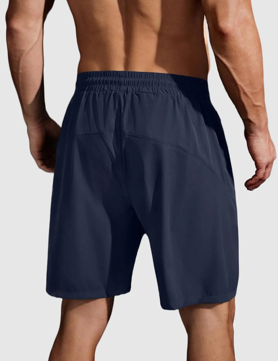 COOFANDY Men's Running Athletic Shorts 9" Gym Workout Lightweight Elastic Waist Sports Shorts