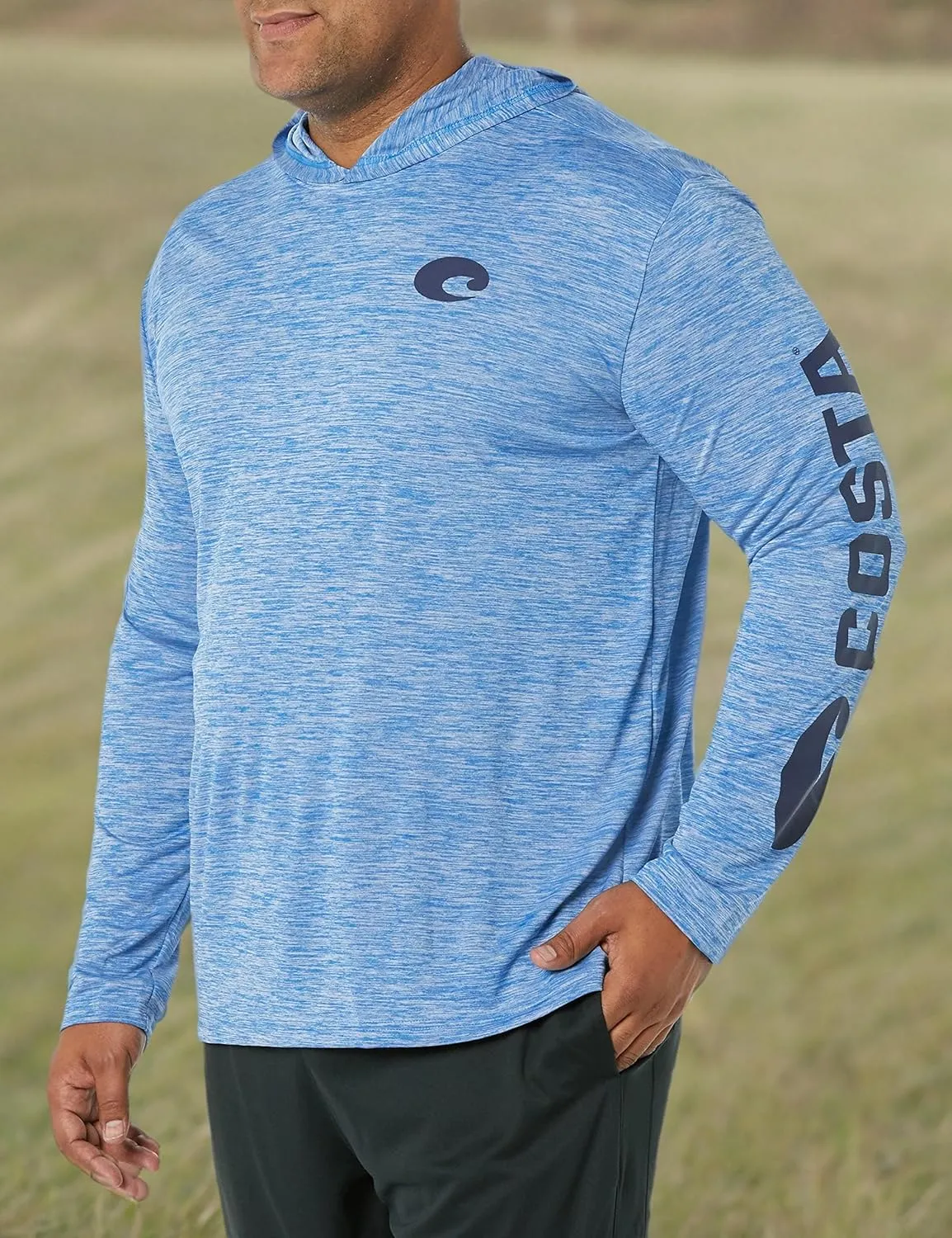 Costa Del Mar Men's Technical Hood Long Sleeve Shirt