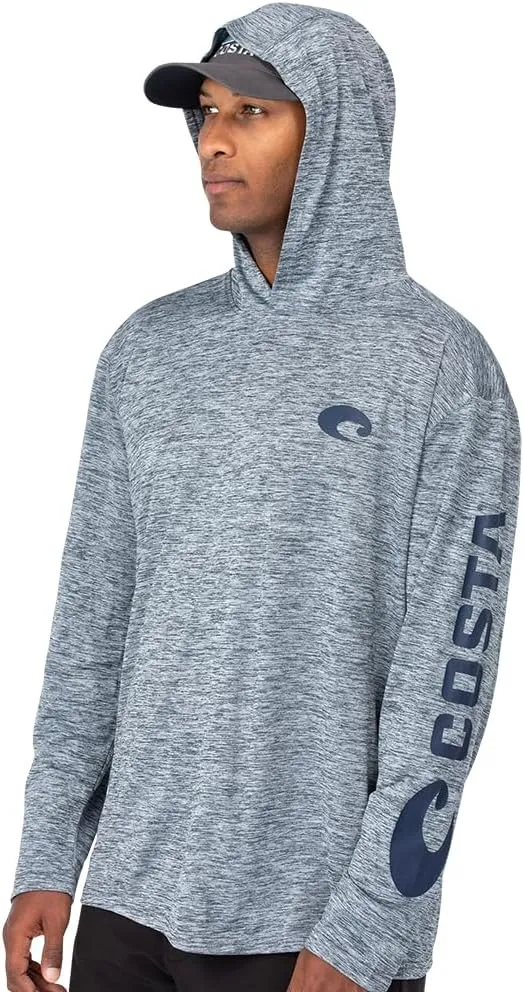 Costa Del Mar Men's Technical Hood Long Sleeve Shirt
