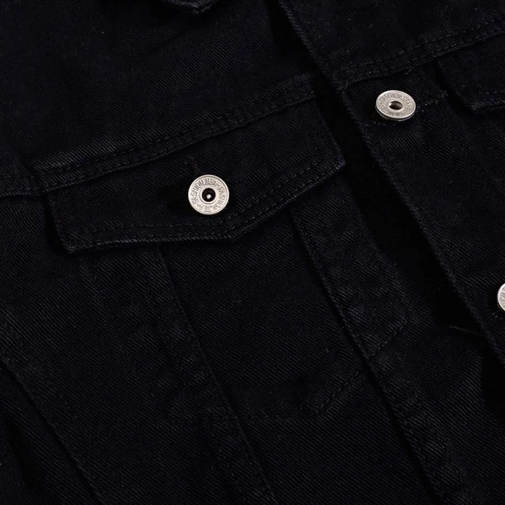 Denim Jacket Men Lightweight Button Down Long Sleeve Jean Jackets Coats Spring Fall Fashion, S-4XL