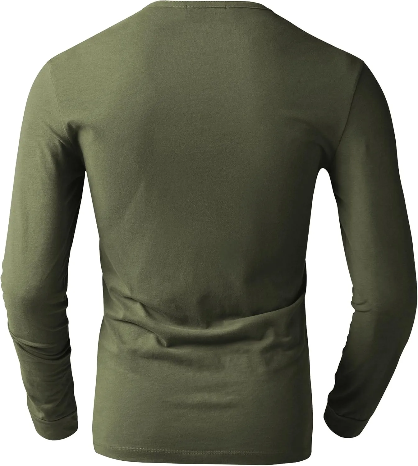 Derminpro Men's Henley Cotton Casual Short/Long Sleeve Lightweight Button T-Shirts