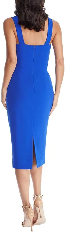 Dress the Population Women's Nicole Sweetheart Neck Bodycon Midi Dress