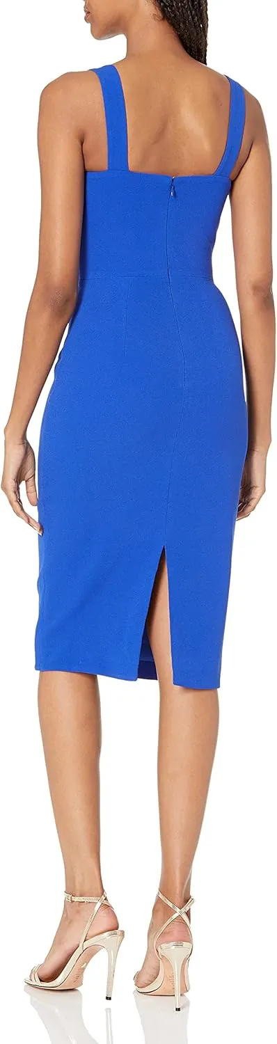 Dress the Population Women's Nicole Sweetheart Neck Bodycon Midi Dress
