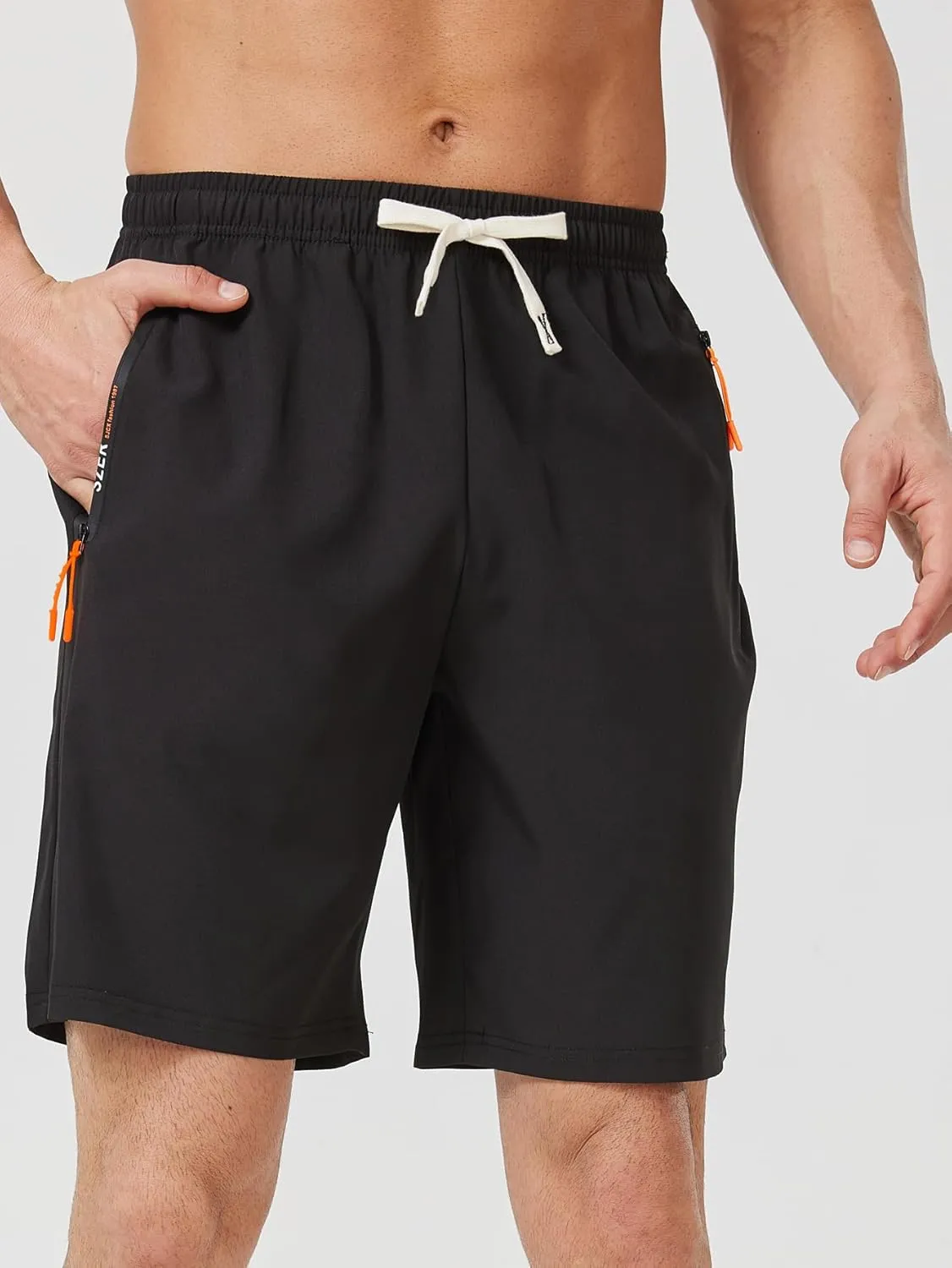 Fashion Men's Gym Workout Quick Dry Athletic Lightweight Running with Pockets Sports Shorts