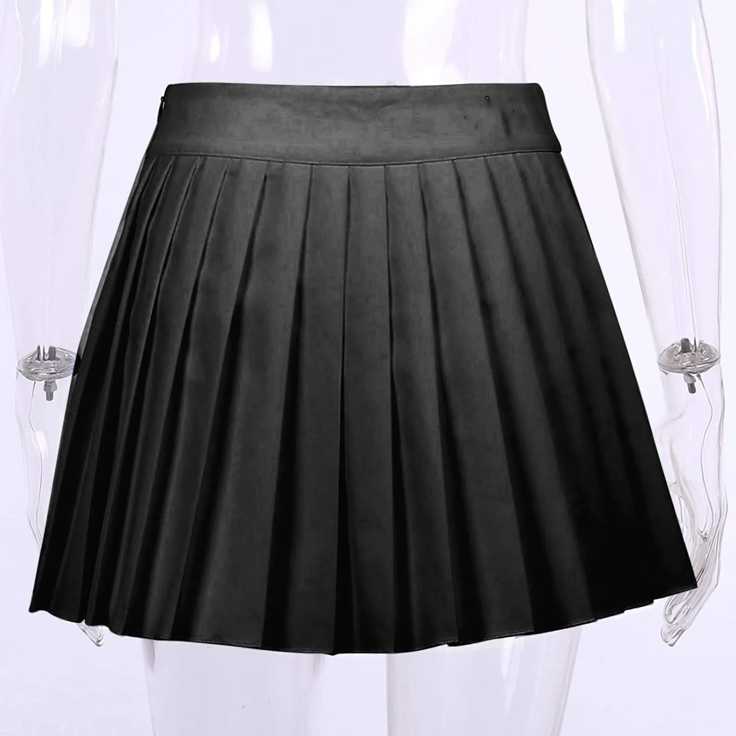 Fashion Mini Skirt for Women Skirt Pleated Pattern Zipper Sexy Cute Sexy Thin Side Women's Skirt Short Skirt Mini