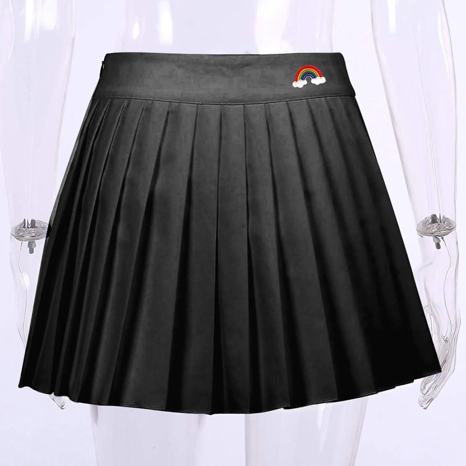 Fashion Mini Skirt for Women Skirt Pleated Pattern Zipper Sexy Cute Sexy Thin Side Women's Skirt Short Skirt Mini