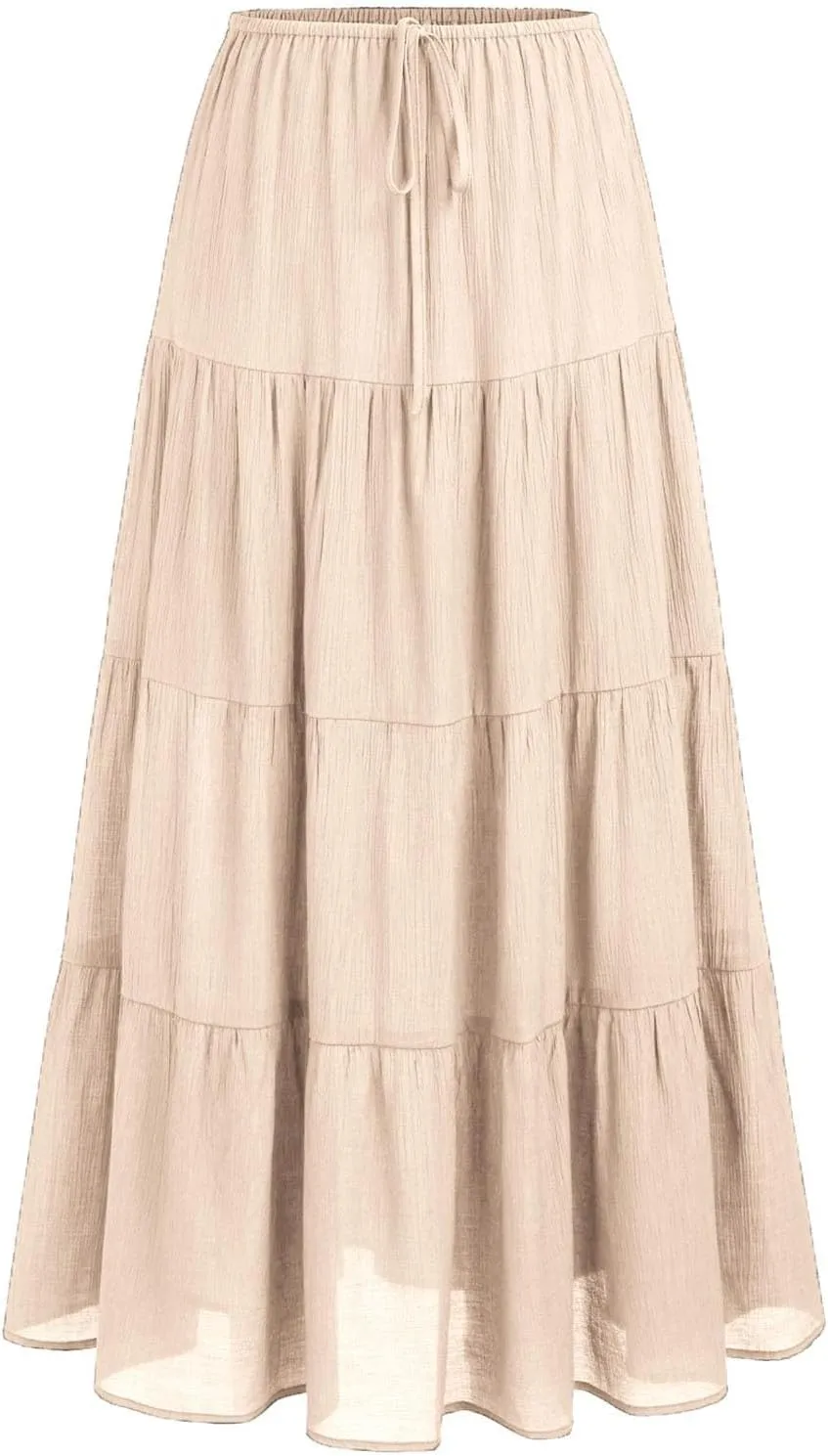 Floral Maxi Skirts for Women 2025 Summer Boho High Waisted Flowy A-Line Swing Ruffle Long Skirt