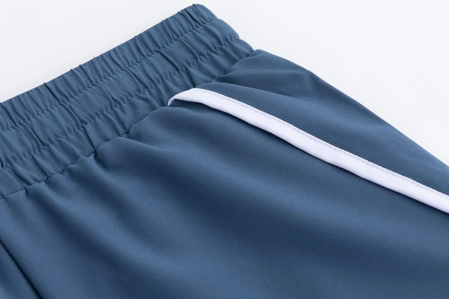 Girls Quick-Dry Sports Shorts Elastic Waistband Drawstring Built-in Liner Lightweight Athletic Running