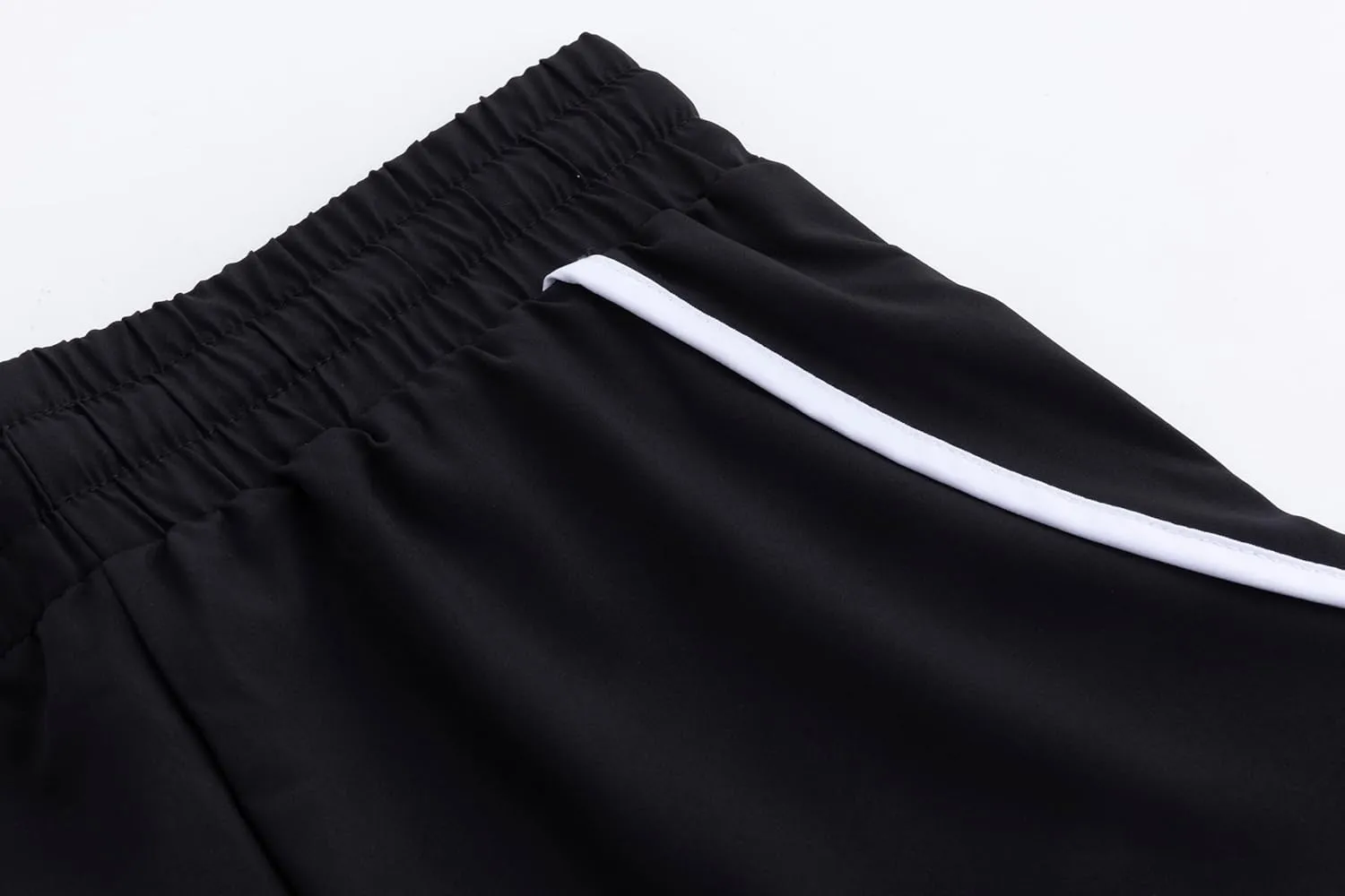 Girls Quick-Dry Sports Shorts Elastic Waistband Drawstring Built-in Liner Lightweight Athletic Running