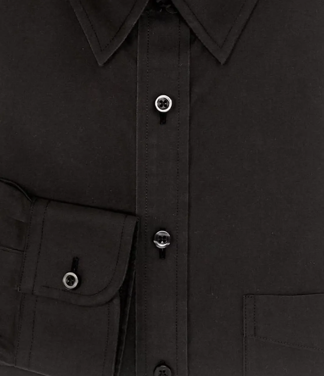 Gold Label Men's Slim Fit Non-Iron Point Collar Long Sleeve Dress Shirt with Pocket