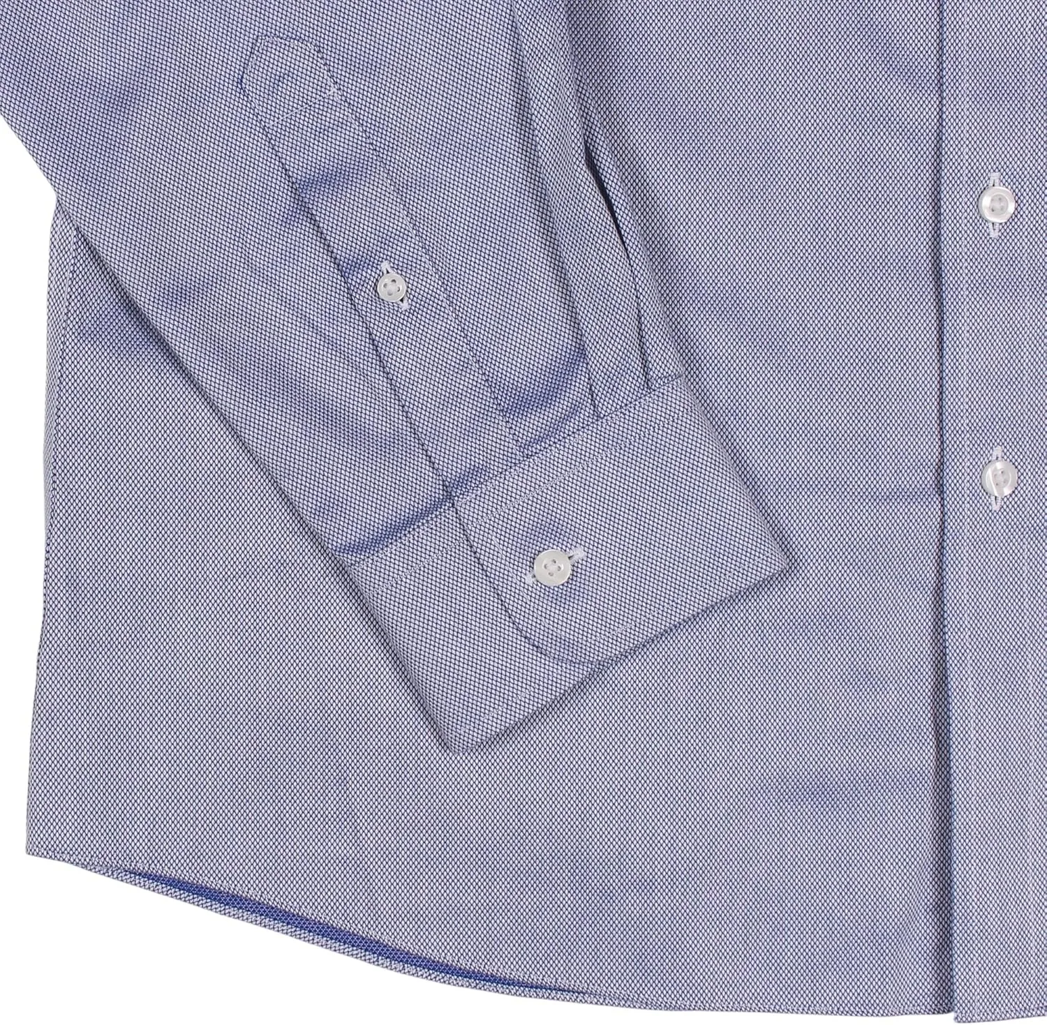 Gold Label Men's Slim Fit Non-Iron Point Collar Long Sleeve Dress Shirt with Pocket