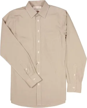 Gold Label Men's Slim Fit Non-Iron Point Collar Long Sleeve Dress Shirt with Pocket