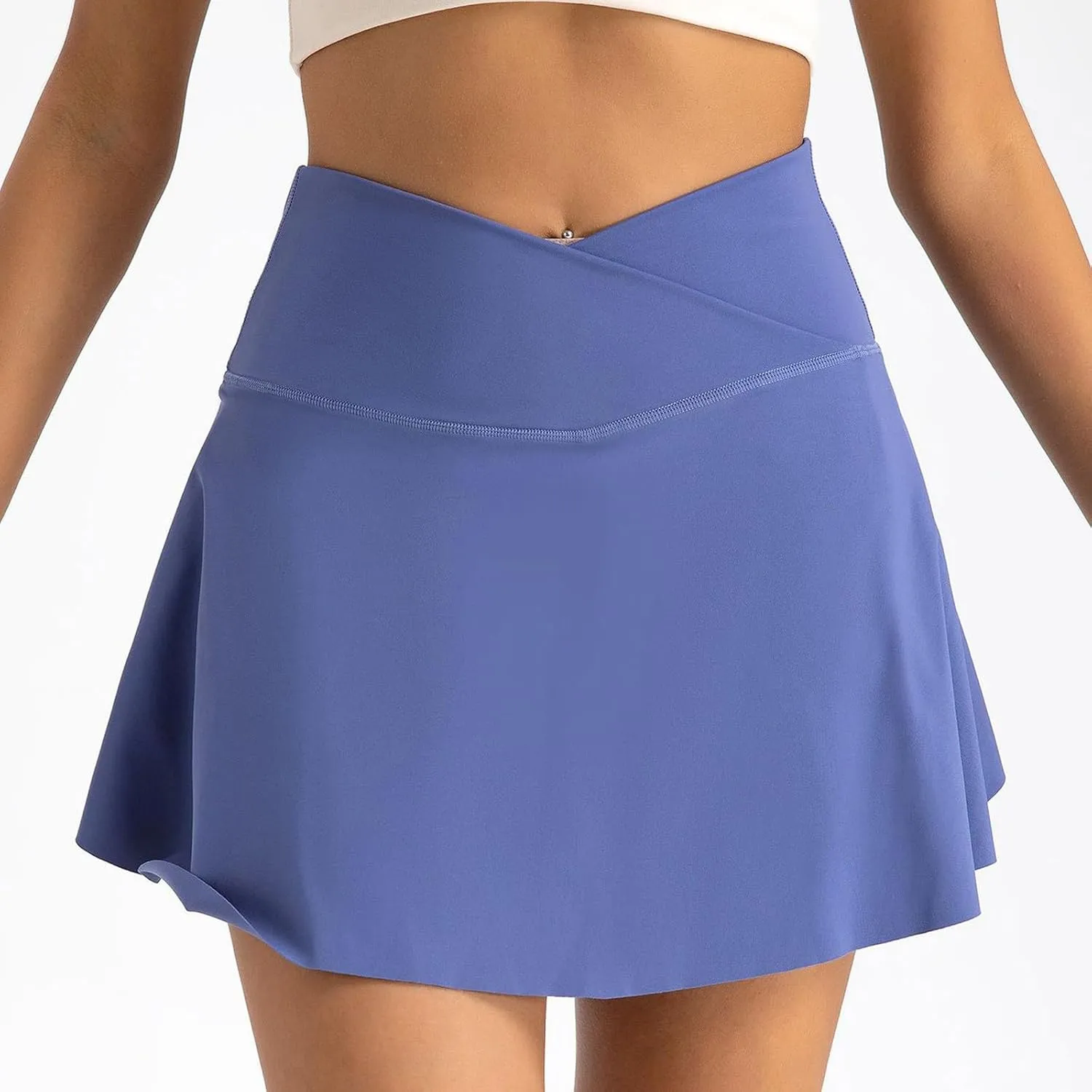 Golf Skorts for Women with Pockets Casual High Waisted Pickleball Skirts Tummy Control Tennis Skirts with Shorts