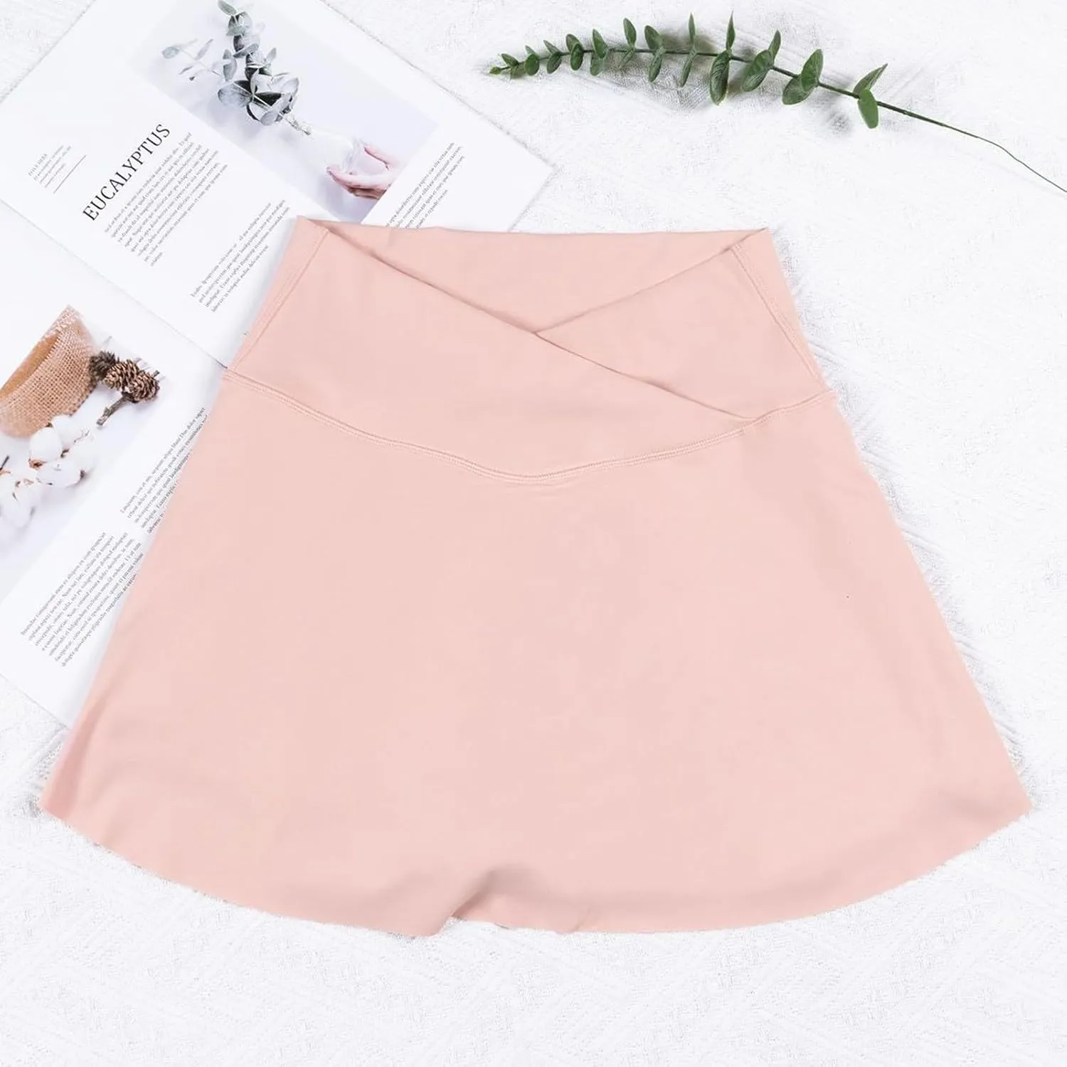 Golf Skorts for Women with Pockets Casual High Waisted Pickleball Skirts Tummy Control Tennis Skirts with Shorts
