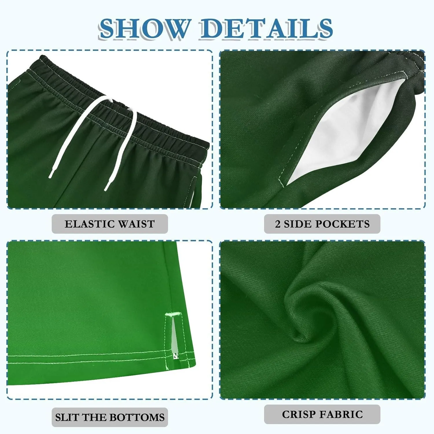 Gradient Boys Athletic Shorts Lightweight Kids Active Sports Shorts with Pockets