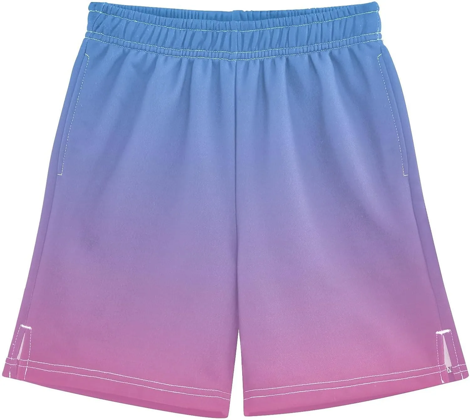 Gradient Boys Athletic Shorts Lightweight Kids Active Sports Shorts with Pockets