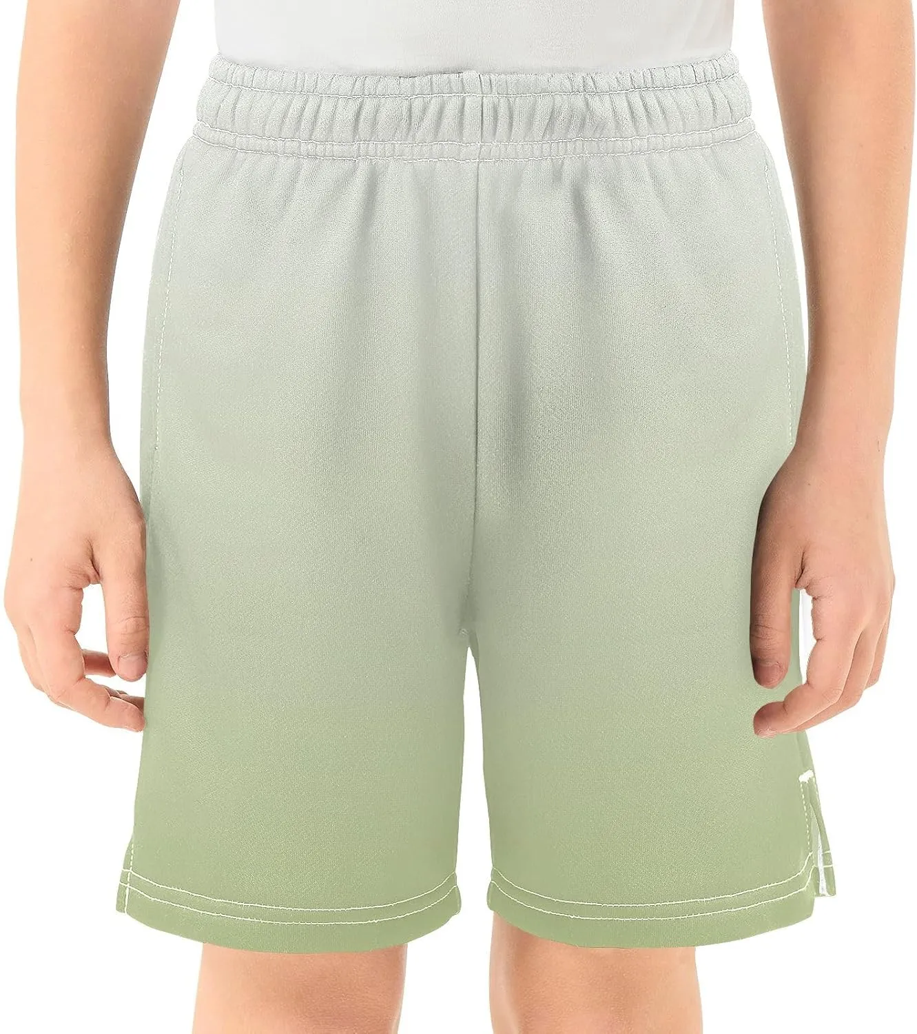Gradient Boys Athletic Shorts Lightweight Kids Active Sports Shorts with Pockets