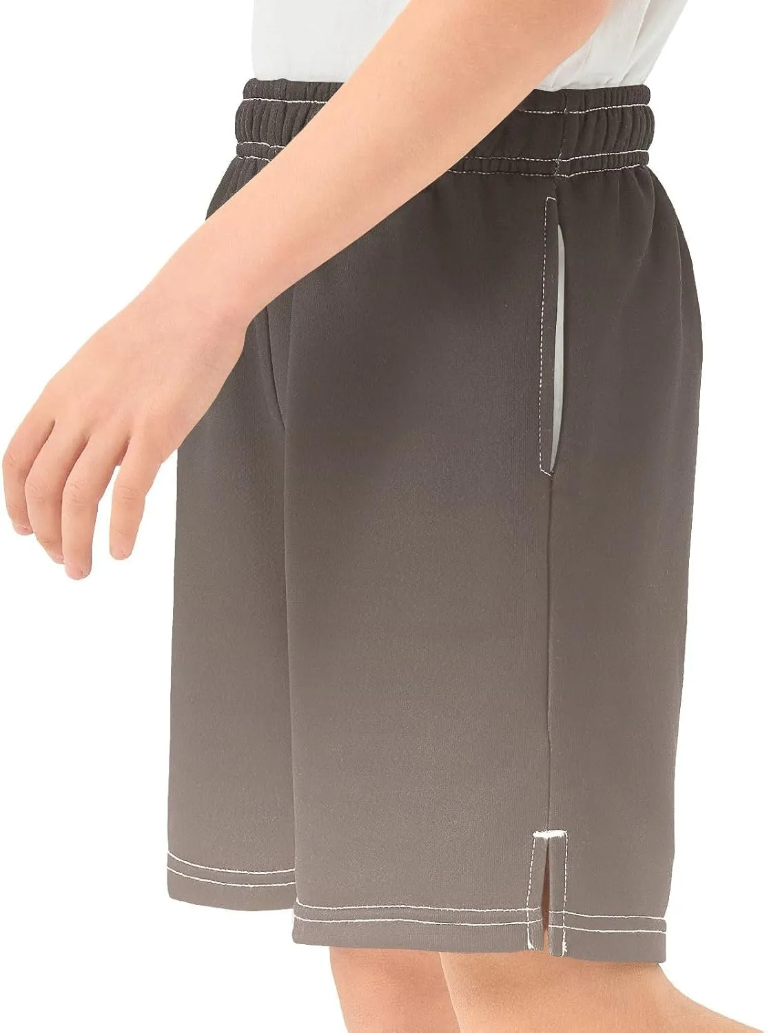 Gradient Boys Athletic Shorts Quick Dry Active Sports Shorts with Pockets for Kids