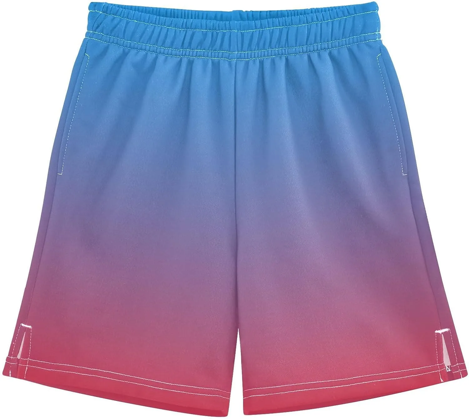 Gradient Boys Athletic Shorts Quick Dry Active Sports Shorts with Pockets for Kids
